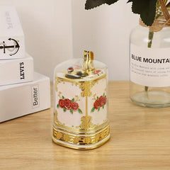 Retro Automatic Pop up Toothpick Holder Transparent Toothpick Container