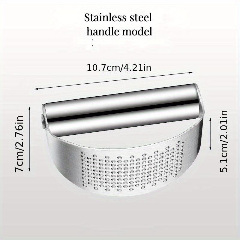 Stainless Steel Garlic Press Rocker Metal Garlic Mincer