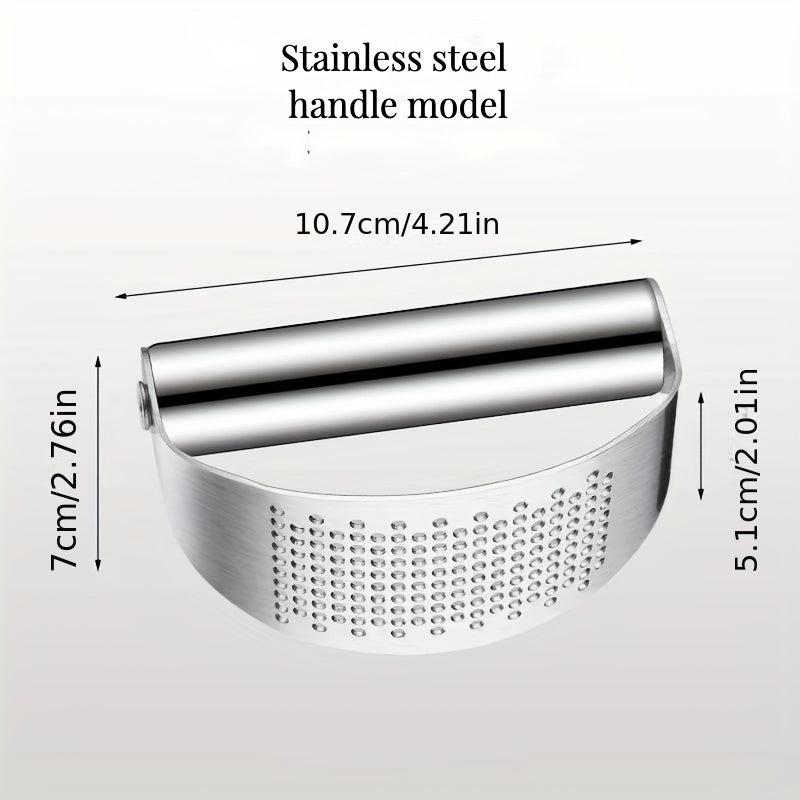 Stainless Steel Garlic Press Rocker Metal Garlic Mincer