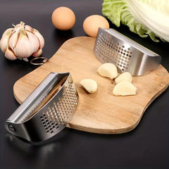 Stainless Steel Garlic Press Rocker Metal Garlic Mincer