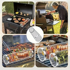 Stainless Steel BBQ Grill Cage for Outdoor Grilling Camping