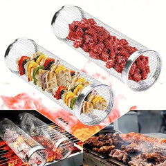 Stainless Steel BBQ Grill Cage for Outdoor Grilling Camping