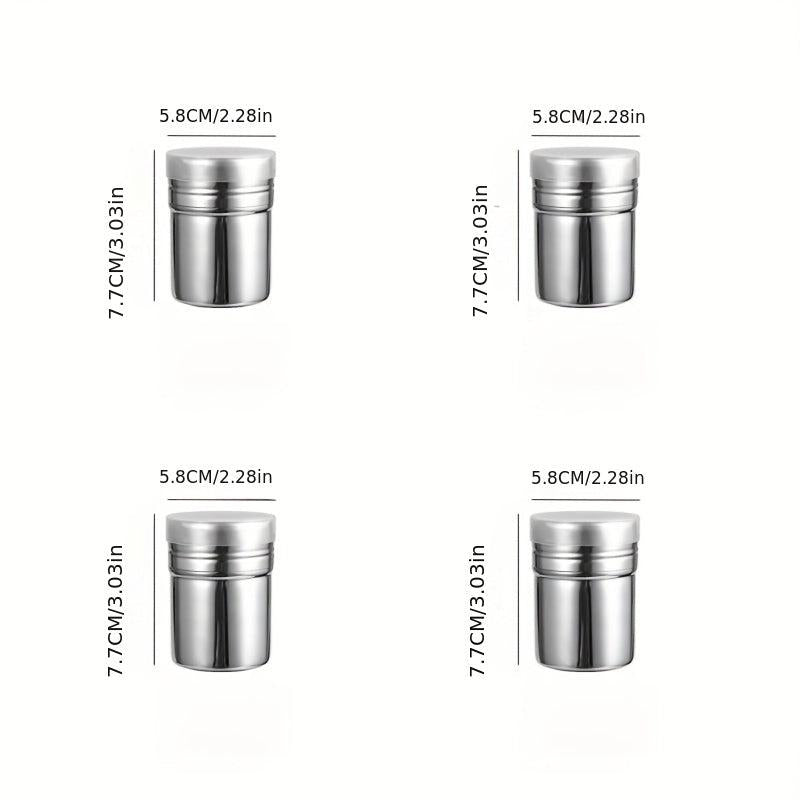 4pcs Powdered Sugar Shaker Cocoa Powder Mesh - Flour Dispenser Shaker
