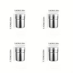 4pcs Powdered Sugar Shaker Cocoa Powder Mesh - Flour Dispenser Shaker