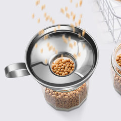 1pc Wide Mouth Funnel Heat Resistant Stainless Steel
