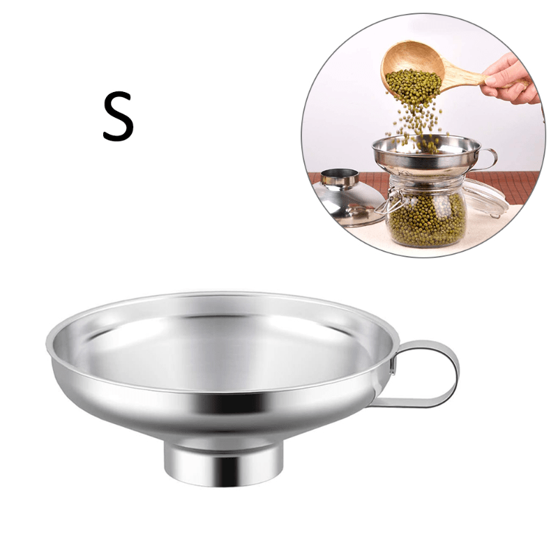 1pc Wide Mouth Funnel Heat Resistant Stainless Steel