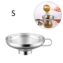 1pc Wide Mouth Funnel Heat Resistant Stainless Steel