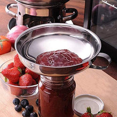 1pc Wide Mouth Funnel Heat Resistant Stainless Steel