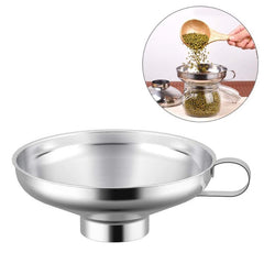 1pc Wide Mouth Funnel Heat Resistant Stainless Steel