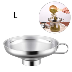 1pc Wide Mouth Funnel Heat Resistant Stainless Steel