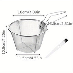 Stainless Steel Frying Basket Kitchen Cooking Tool