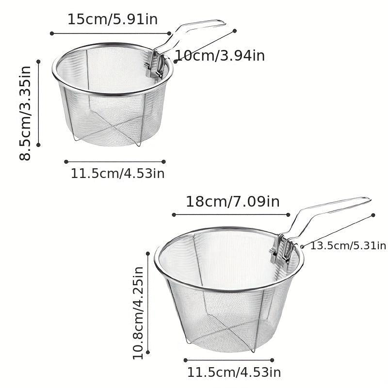 Stainless Steel Frying Basket Kitchen Cooking Tool