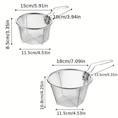 Stainless Steel Frying Basket Kitchen Cooking Tool