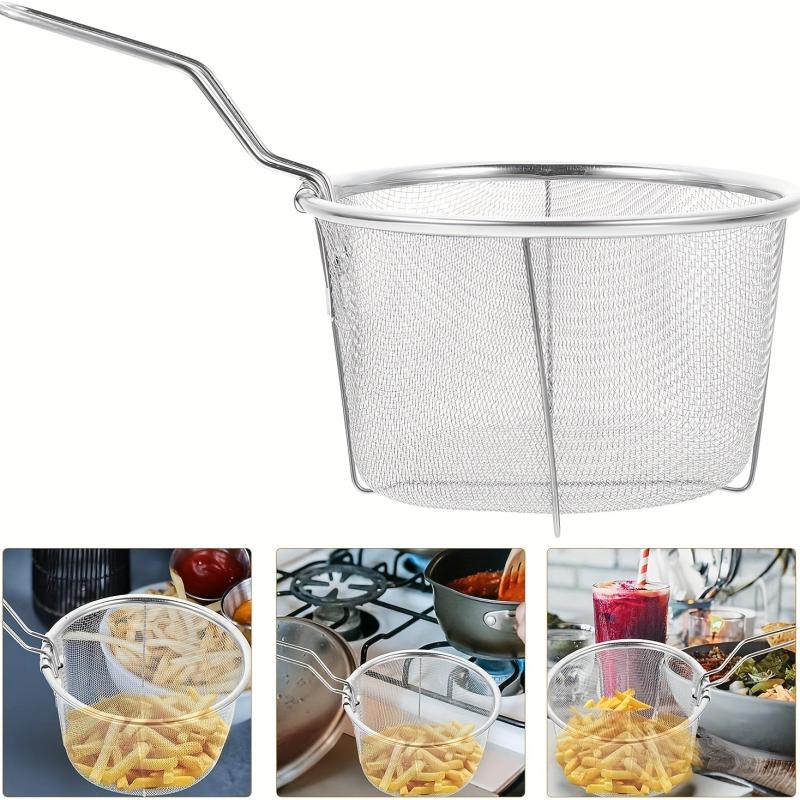 Stainless Steel Frying Basket Kitchen Cooking Tool
