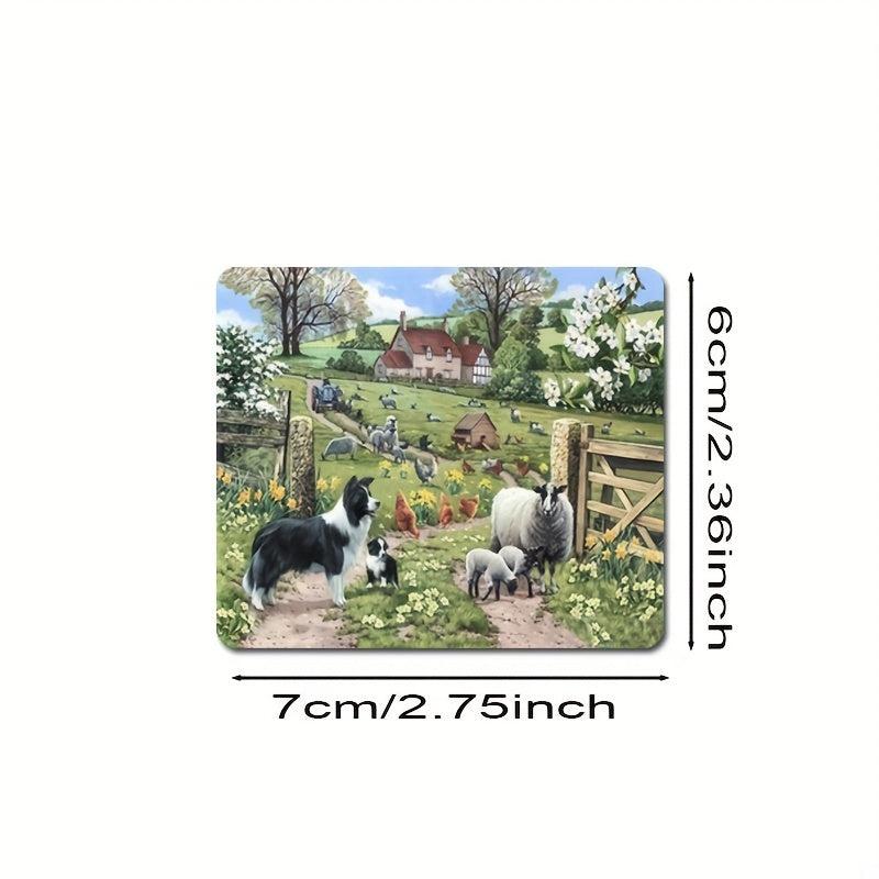 3pcs Farm Animal Refrigerator Magnets Rooster Sheep Creative Kitchen Decor Gift