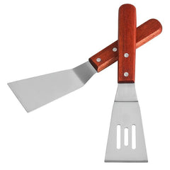 Small Stainless Steel Spatula with Wooden Handle