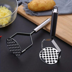 2pcs Stainless Steel Potato Masher with Non-Slip Handle