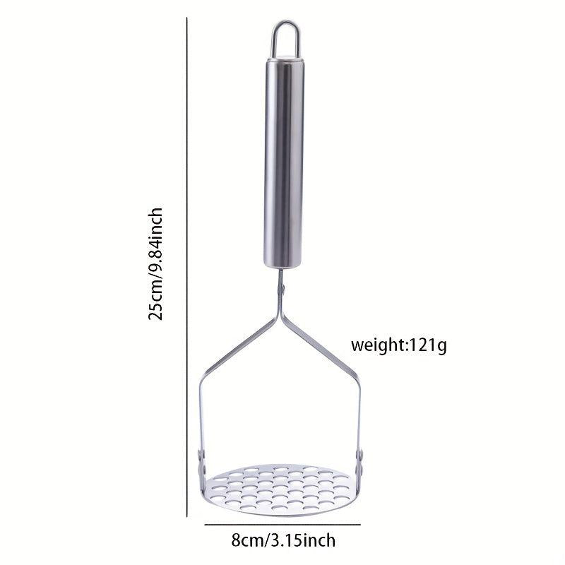 2pcs Stainless Steel Potato Masher with Non-Slip Handle