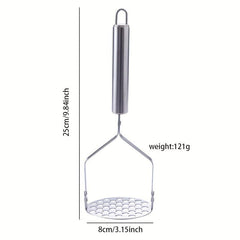 2pcs Stainless Steel Potato Masher with Non-Slip Handle