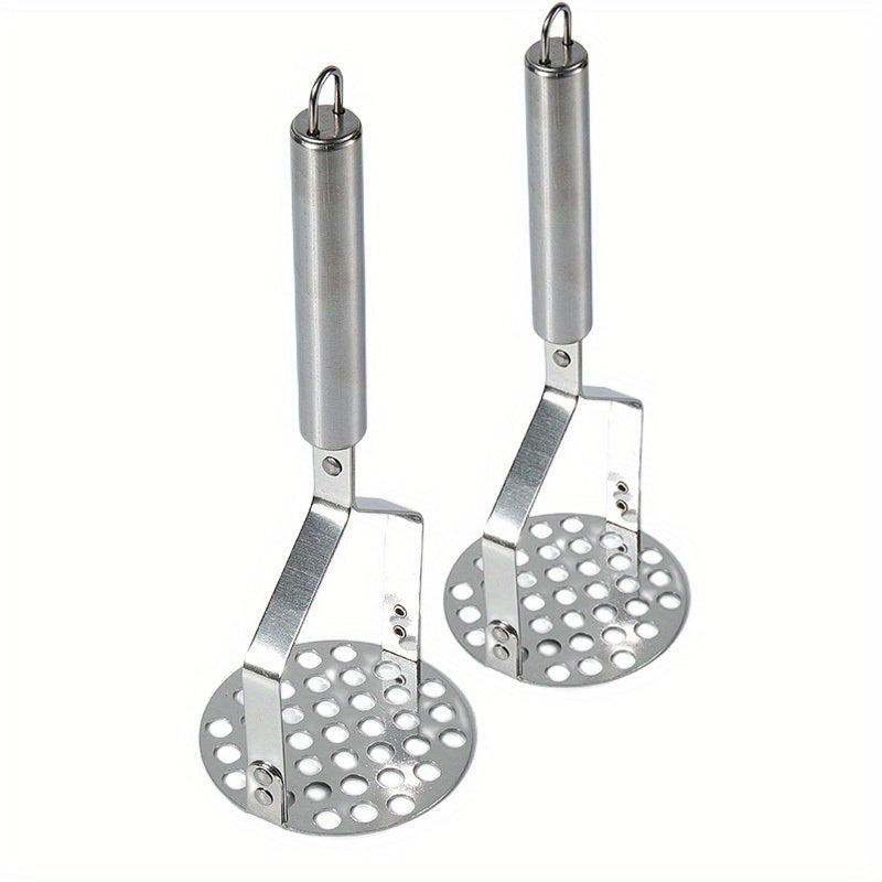 2pcs Stainless Steel Potato Masher with Non-Slip Handle