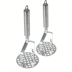 2pcs Stainless Steel Potato Masher with Non-Slip Handle