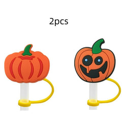 2pcs Fruit Shaped Silicone Dustproof Plug for Straw Cups