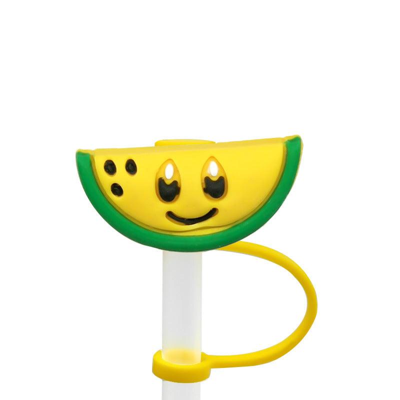 2pcs Fruit Shaped Silicone Dustproof Plug for Straw Cups