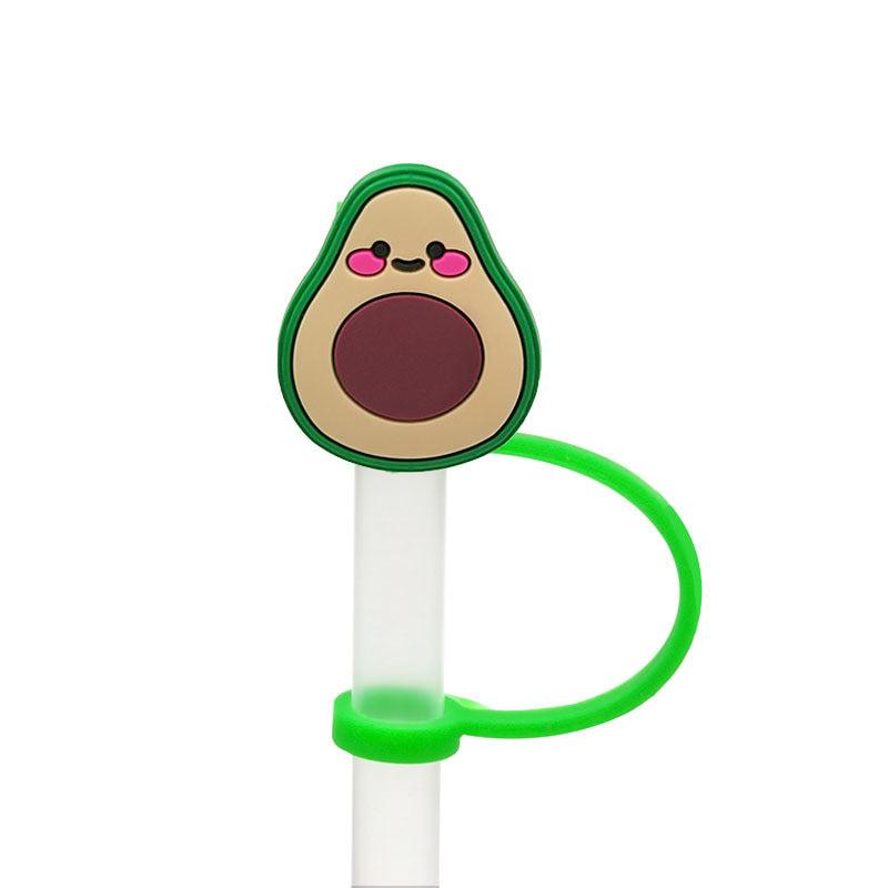 2pcs Fruit Shaped Silicone Dustproof Plug for Straw Cups