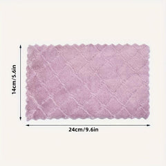 10pcs Microfiber Dish Cloths Coral Velvet Double sided Soft Absorbent Towels