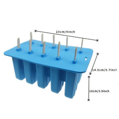 10 Holes Silicone Popsicle Mold