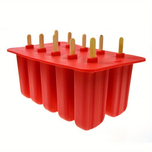10 Holes Silicone Popsicle Mold