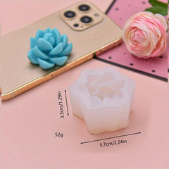 3D Silicone Succulent Plant Chocolate Mold for Candy Fondant Baking
