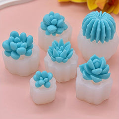 3D Silicone Succulent Plant Chocolate Mold for Candy Fondant Baking
