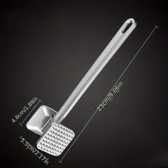 Stainless Steel Double-Sided Meat Hammer for Tenderizing Chicken Beef Pork