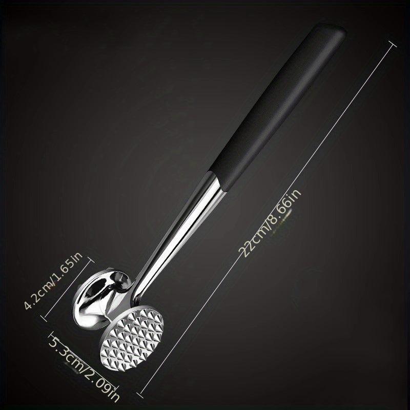 Stainless Steel Double-Sided Meat Hammer for Tenderizing Chicken Beef Pork