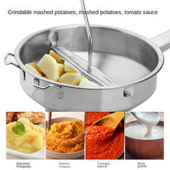 Stainless Steel Food Mill Potato Masher for Vegetables Fruits