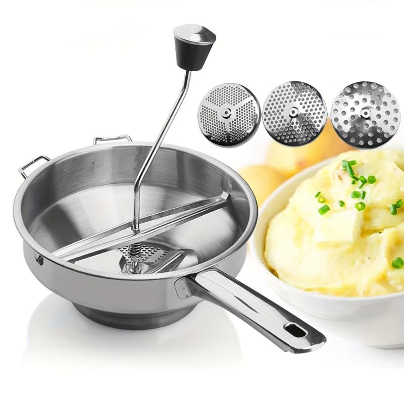Stainless Steel Food Mill Potato Masher for Vegetables Fruits