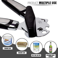 Ergonomic Stainless Steel Can Opener Easy Side Cut Manual Can Opener