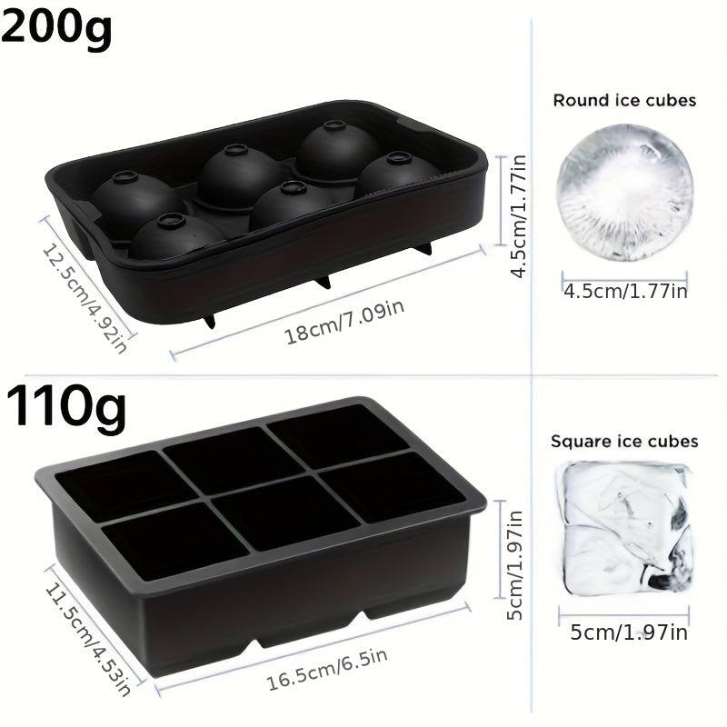 Silicone Whiskey Ice Ball Molds Large Ice Hockey Maker Molds