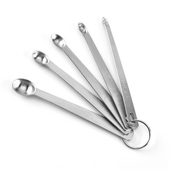 5pcs Kitchen Baking Tools Measuring Spoons Set Stainless Steel Small Tablespoon