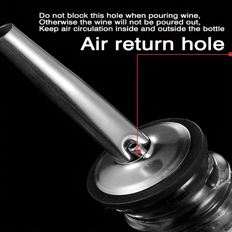 Metal Wine Pourer Aerator Decanter Spout Liquor Bottle Pourers