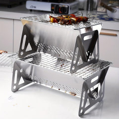Portable BBQ Grill Stainless Steel Detachable Camping Barbecue Grill