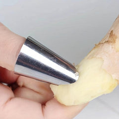 10pcs Stainless Steel Finger Protector Tool For Peeling Beans