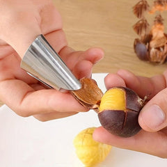 10pcs Stainless Steel Finger Protector Tool For Peeling Beans