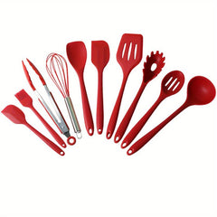 10pcs Silicone Utensils Set Non Stick Cooking Utensils with Storage Box