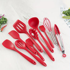 10pcs Silicone Utensils Set Non Stick Cooking Utensils with Storage Box