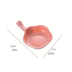 4pcs Wheat Straw Seasoning Dishes with Chopsticks Rack for Hot Pot Soy Sauce