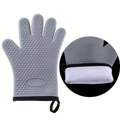 Silicone Oven Mitts Heat Resistant Double Layer Baking Glov