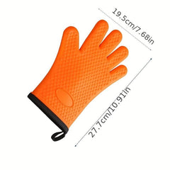 Silicone Oven Mitts Heat Resistant Double Layer Baking Glov