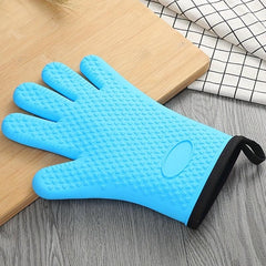 Silicone Oven Mitts Heat Resistant Double Layer Baking Glov